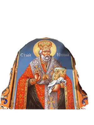 Икона от камък Свети Никола